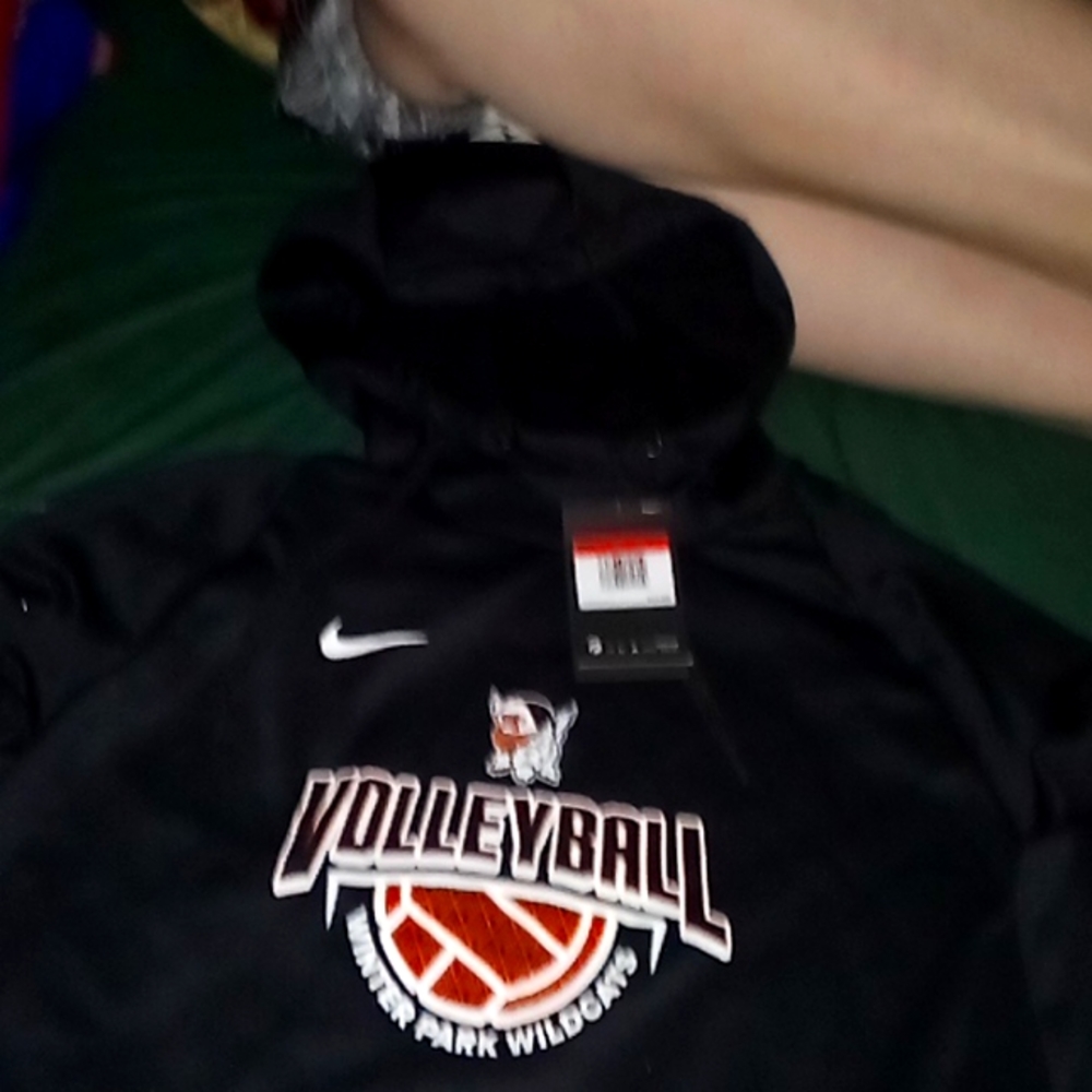 Lightly used Nike Winter Park Wildcats black hoodie.Retailing for $55.Size Large